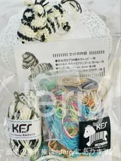 Opal毛糸: KFS 【10g】 [気仙沼ゼブラの編み方セット] エコ毛糸