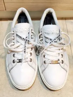 JIMMY CHOO ジミーチュウ スニーカー 本革 エンボス加工 美品