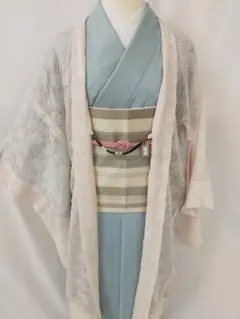 【4月～10月迄】★★新品未使用洗えるシフォン長羽織★★