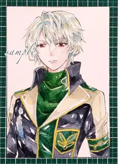 手描きイラスト　【上官】 オリジナル