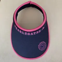 PEARLY GATES ネイビー ピンク バイザー