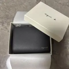 【箱・タグ付】agnes b. アニエスベー 二つ折り財布 レザー