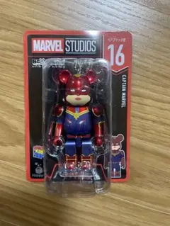 フィギュアMARVELハッピーくじ　16番　キャプテン・マーベル　ベアブリック