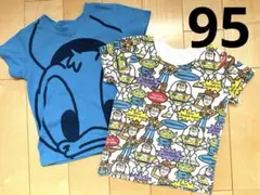 95センチ　ディズニー半袖Tシャツ　2枚セット　トイストーリー　ドナルドダック