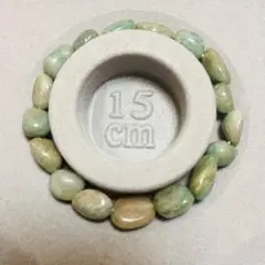 希望の石＊アマゾナイト ラフカットブレスレット 15cm