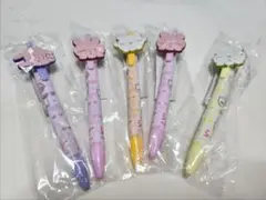 らぶいーず キャラクターラバー付き ボールペン 5本