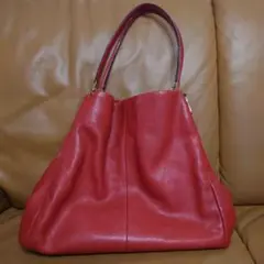 コーチ ショルダーバッグ レッド COACH 本革