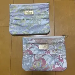 a floral london ポーチ　2個セット