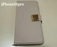 iPhone16proケース iPhoneケース 手帳型 ラテベージュ
