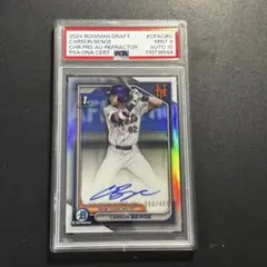 499枚限定 Carson Benge 2024 Bowman サインカード