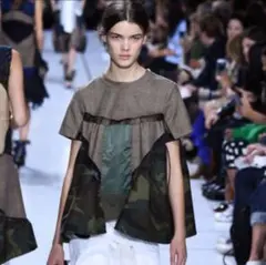 sacai レア 美品 異素材ドッキング プルオーバー