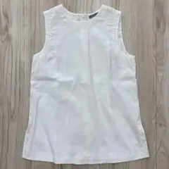 【極美品】23SS セオリーリュクス ノースリーブOLSEN 32 白 リネン