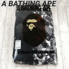 稀少【アベイシングエイプ】APE ロゴ マフラー フリンジ カーキ
