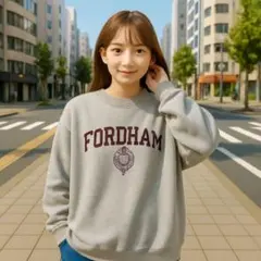チャンピオン 灰色グレー ゆるダボビッグシルエット カレッジ メンズ古着