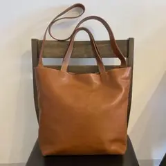 極美品 genten ゲンテン Conocoto コノコト 2Way トート 茶