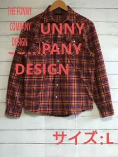 【THE FUNNY  COMPANY DESIGN】ネルシャツ　サイズ:L