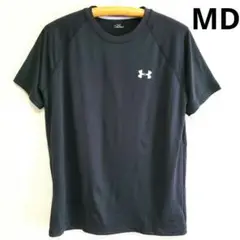 訳あり UNDER ARMOUR 黒 Tシャツ Mサイズ ポリ100%