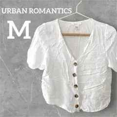 早い者勝ち✨ URBAN ROMANTICS 【M】 ホワイト半袖シャツ