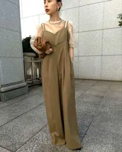 タグ付アメリ MEDISUSPENDER WIDE PANTS