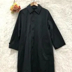 ★UNIQLO★ユニクロ ステンカラーコート【S】黒 ロング丈 シンプル