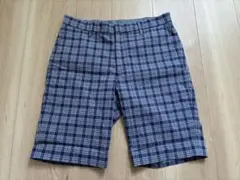 ユニクロ ドライストレッチショートパンツ 321-135763 チェック柄