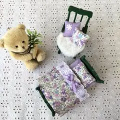 シルバニア♡Ｌサイズベッド用♡お布団♡ミニチュアクッション