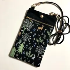 ハンドメイドスマホポーチ、サコッシュ