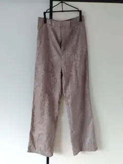 ジャガードストレートパンツ