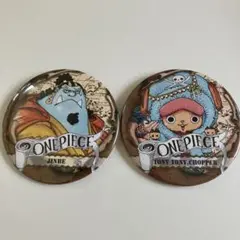 ワンピース　缶バッジ　ジンベエ　チョッパー　ポストカード８枚