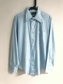 70年代 古着 VAN HEUSEN ヴィンテージ ナイロンシャツ 無地
