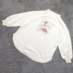 ★b1247 KHALITA カリータ【L】プリント ハイネックトレーナー