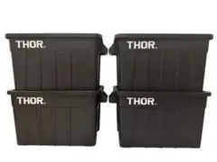 レア THOR large totes コンテナ 旧ロゴ 75L ４個セット 黒