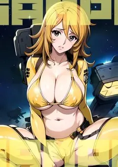 A4 ポスター　美少女　アニメ　宇宙戦艦ヤマト　森雪　ファンアート