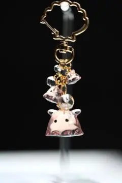 メンダコさん ファミリーキーホルダー サーモンピンク