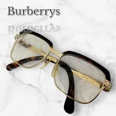 Burberrys バーバリーズ　メガネ　323 サングラス　べっ甲　ゴールド