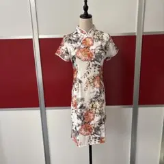 花柄チャイナドレスサイズL/XL