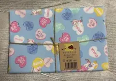 新品・未使用品　ユニコーン ハート プリント 生地 約110×50
