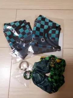 鬼滅の刃イメージ　はんなり　マスク　キーホルダー　シュシュ