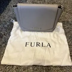 FURLA チェーンバッグ　グレージュ　ショルダーバッグ