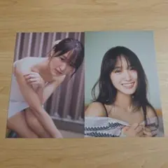 菅井友香　大園玲写真集ポストカード合計4枚