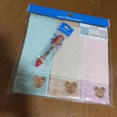 ディズニーリゾート ミッキーワッフル ミニタオル3枚&ボールペンセット