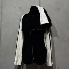 2010s bajra Full-Zip Deformation Hoodie