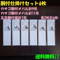 胴付仕掛けセット6枚組