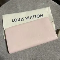 美品 ヴィトン ヴェルニ ジッピーウォレット ローズバレリーヌ 薄ピンク