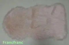 フランフラン　ファーモ ラグ S ピンク 900×500