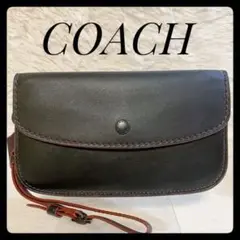 【コーチ】 COACH 65244 グラブタンレザー ストラップ付クラッチケース