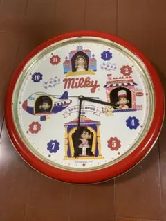 不二家 ミルキー 40周年記念 懸賞品 置き時計 メルヘンクロック 1992年 不二家「ミルキー」70周年記念】「ペコちゃんコラボウォッチ」を