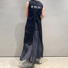 極希少♡未使用タグ付✨emmi atelier バックロゴロングワンピース 上下