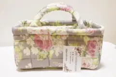 【QUILT INTERIOR GOODS】バッグ 持ち手付 お弁当袋 小物入れ