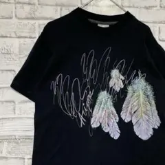 USA製90sヴィンテージTシャツ！シングルステッチ　ブラック半袖古着M729